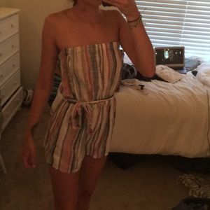 Forever 21 striped romper
